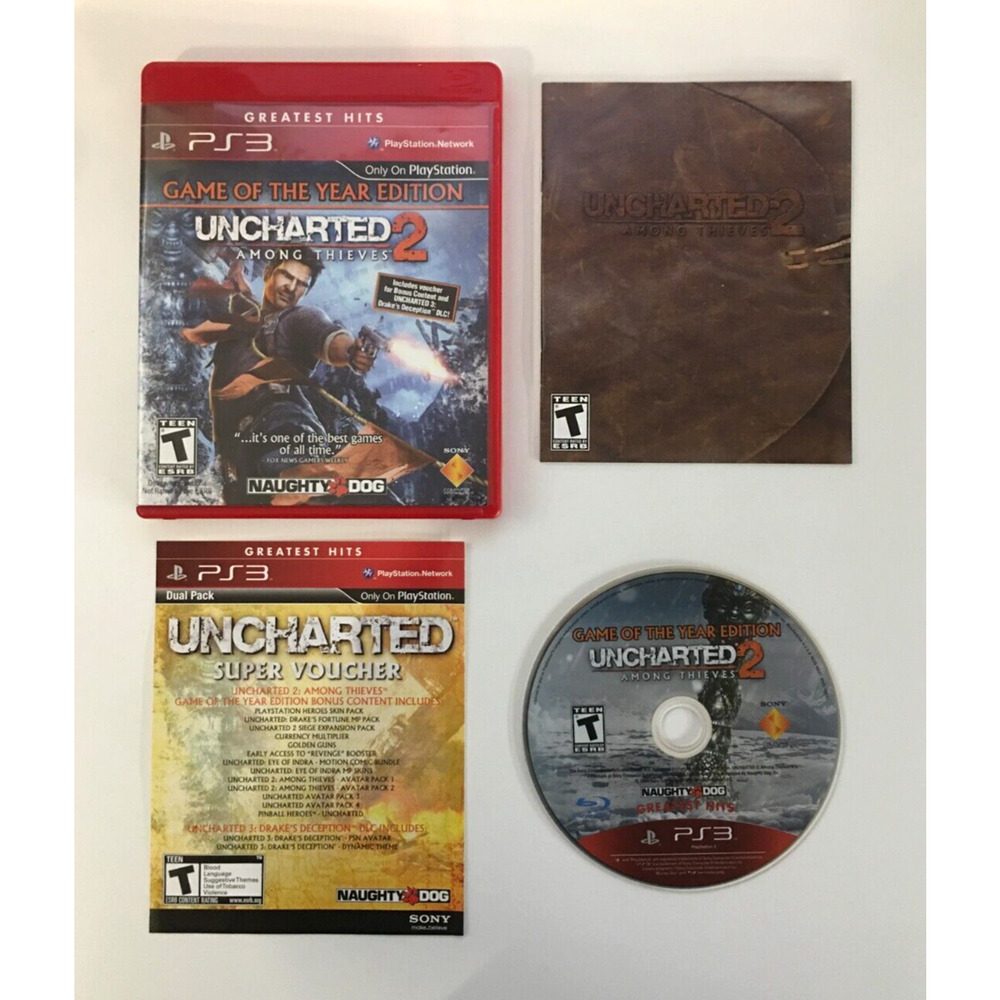 Uncharted 2 Among Thieves [Game Of The Year Greatest Hits] PS3 PlayStation 3 CIB